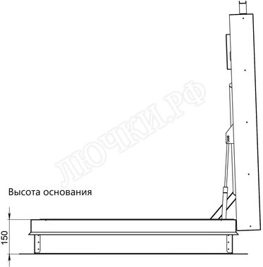 Люк для выхода на кровлю Оптимус 1100*1600 Люк для выхода на кровлю Оптимус 1100*1600