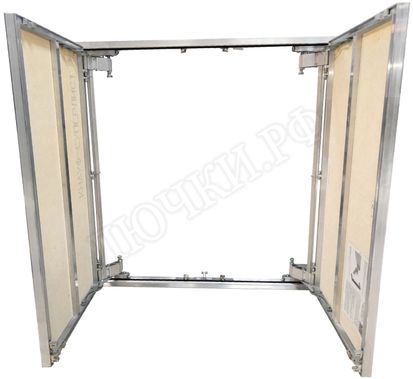Люк под плитку Нажимной Мега Алюм 2.0, 2 створки 2000*950 Люк под плитку Нажимной Мега Алюм 2.0, 2 створки 2000*950