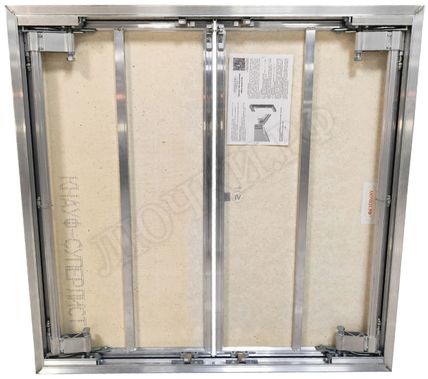 Люк под плитку Нажимной Мега Алюм 2.0, 2 створки 2000*950 Люк под плитку Нажимной Мега Алюм 2.0, 2 створки 2000*950