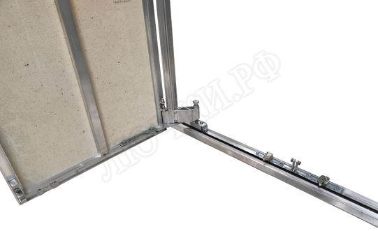 Люк под плитку Нажимной Мега Алюм 2.0, 2 створки 2000*950 Люк под плитку Нажимной Мега Алюм 2.0, 2 створки 2000*950