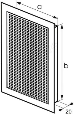 Решетка металлическая с перфорацией 3*5 мм врезная 100*300 Решетка металлическая с перфорацией 3*5 мм врезная 100*300