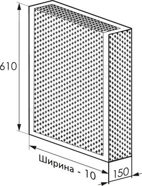 Радиаторный экран с перфорацией Цветок Перфорированный верх 1090*610 Радиаторный экран с перфорацией Цветок Перфорированный верх 1090*610