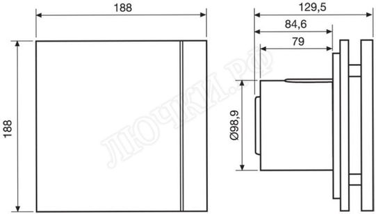 Вентилятор SILENT-100 CZ DESIGN  Вентилятор SILENT-100 CZ DESIGN