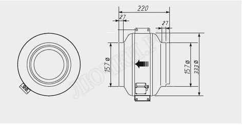 Канальный вентилятор Vent NK 160 Канальный вентилятор Vent NK 160