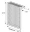 Радиаторный экран с перфорацией Цветок Перфорированный верх 1090*610 Радиаторный экран с перфорацией Цветок Перфорированный верх 1090*610